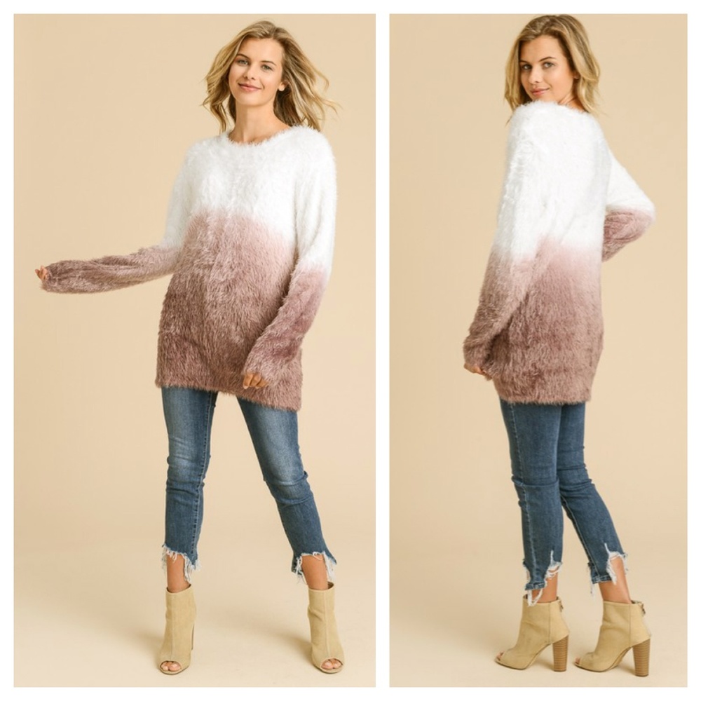 🦋MAKE AN OFFER!🦋 Muted Burgundy Brown Sweater - Picture 4 of 4